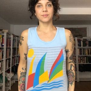 Vintage Puerto Rico Graphic Tank Top - B41